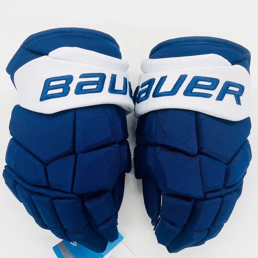 Toronto Maple Leafs - David Kampf Game Worn Bauer 14” Gloves