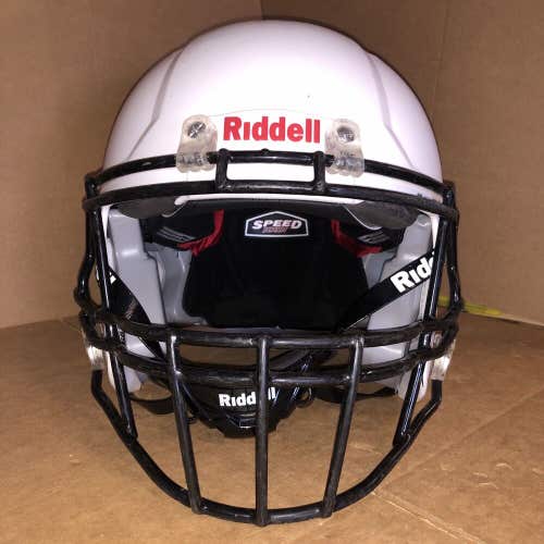 USED RIDDELL SPEED ICON YOUTH HELMET - LARGE - WHITE