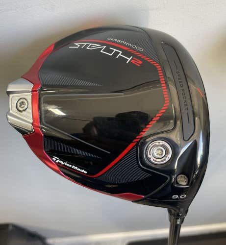 Taylormade Stealth 2 Driver 9.0 Degrees Hzrdus Black 6.0 Stiff Flex Right Handed