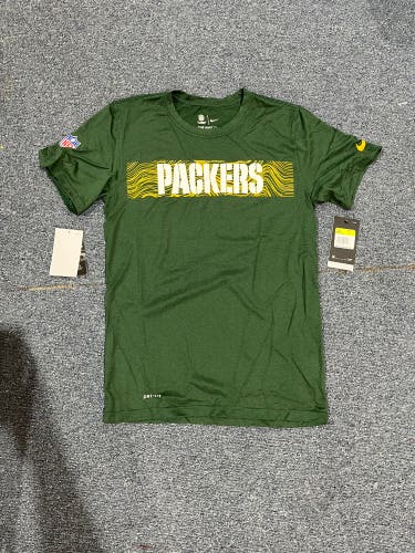 New Green Nike Green Bay Packers T-Shirt Small