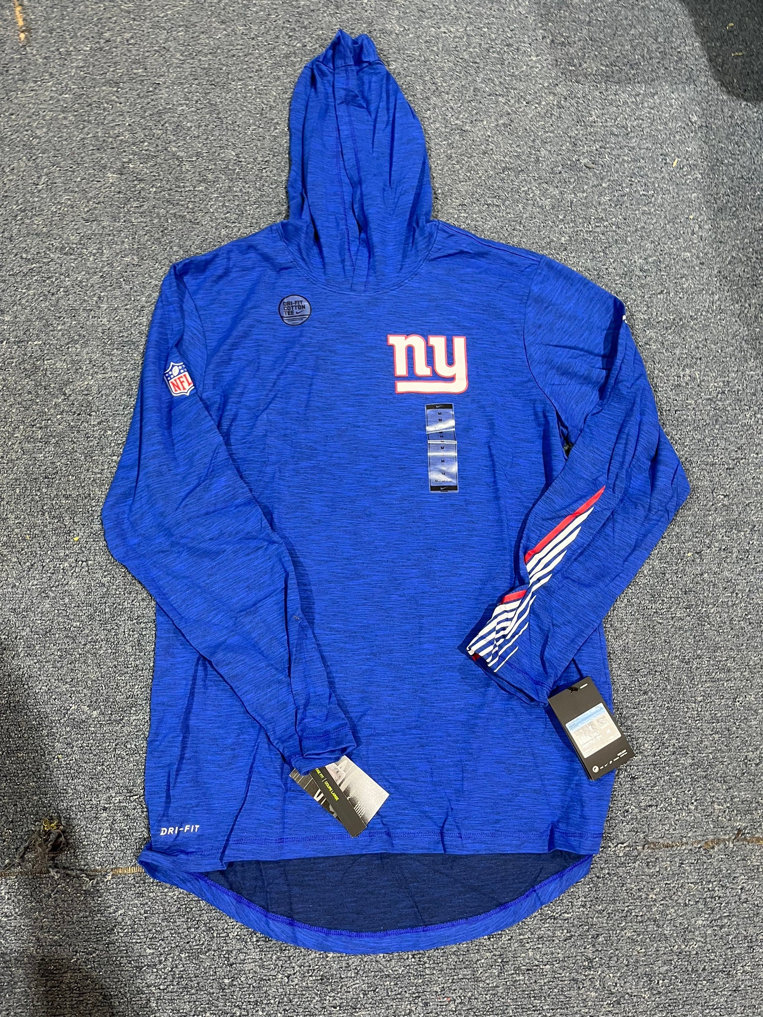 New York Giants Men's Nike Therma Hoodie - Blue, M