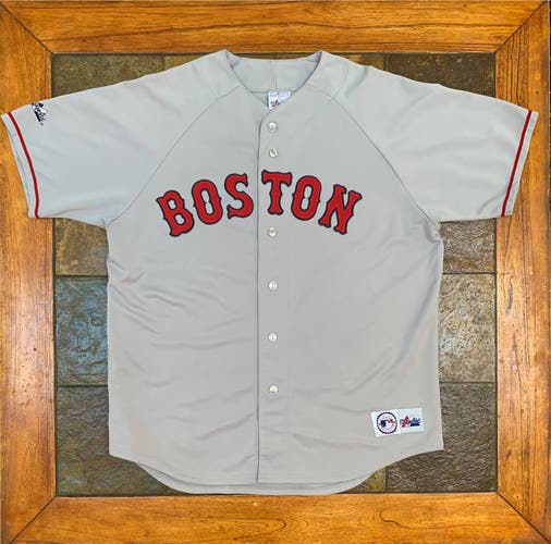 Boston Red Sox Gray Used XL Majestic Jersey