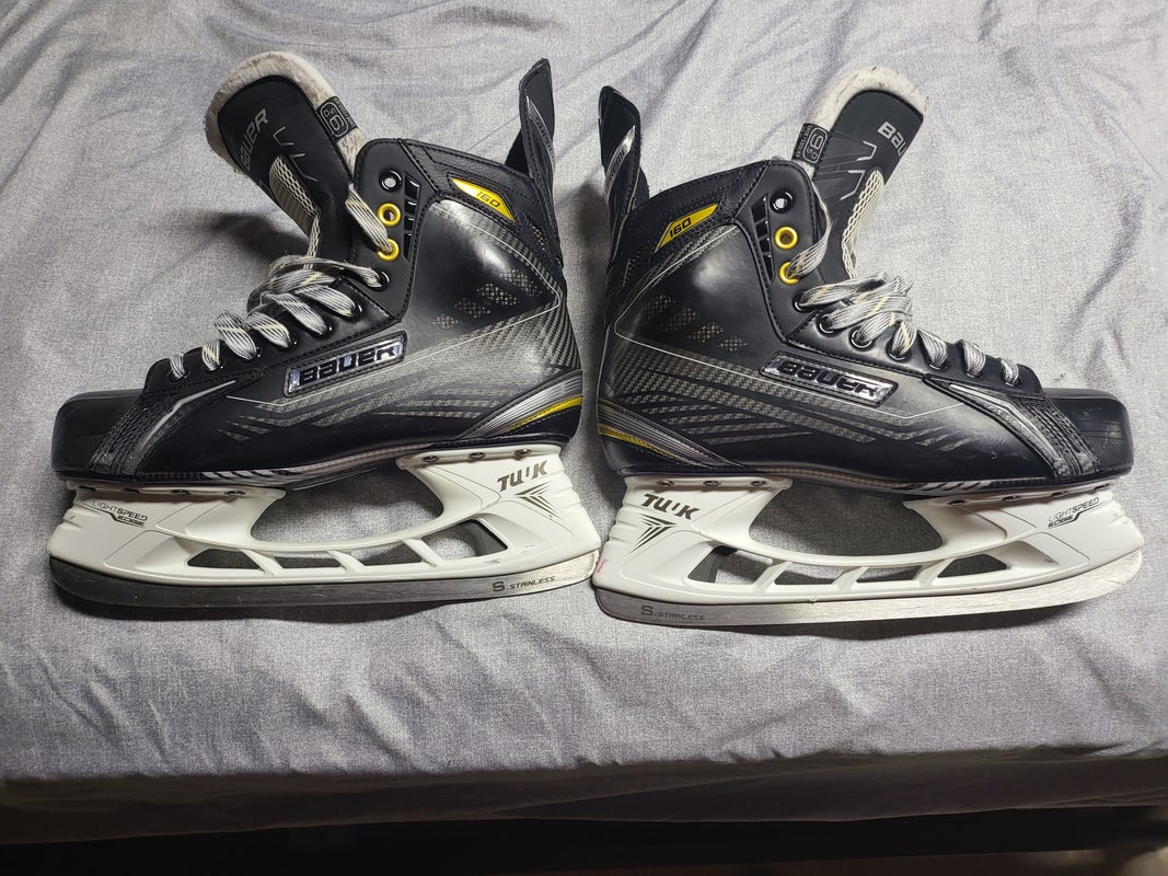Senior Used Bauer Supreme 160 Hockey Skates Regular Width Size 9.5