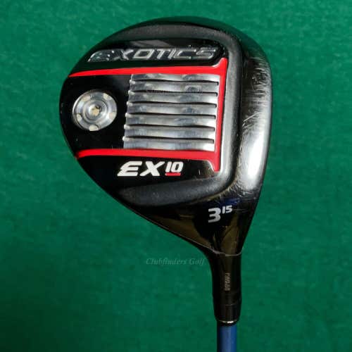 Tour Edge Exotics EX10 15° 3 Fairway Wood Tour AD 45L Graph Ladies W/hc *Dent*