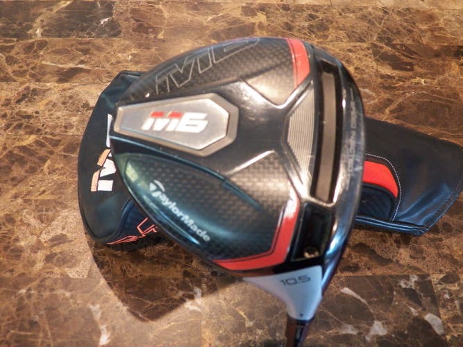 RIGHT HAND TAYLORMADE M6 GOLF DRIVER 10.5* GRAPHITE ATMOS 60G STIFF