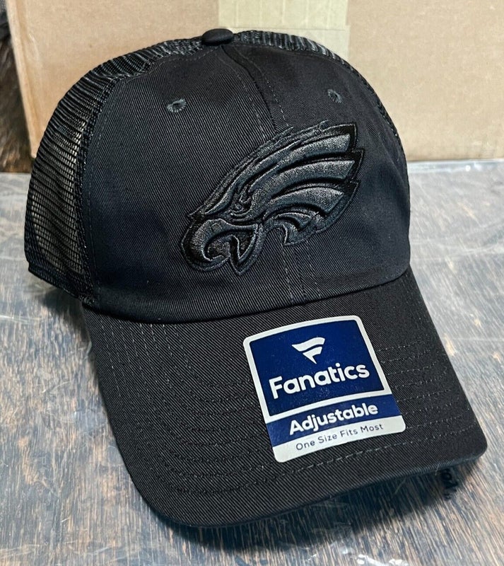Philadelphia Eagles NFL Adjustable Hat Cap, Black Out Snapback Hat Adult OS NEW