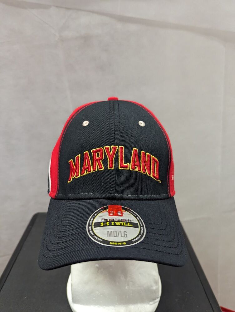 Under Armor University of Maryland Baseball Cap (White)