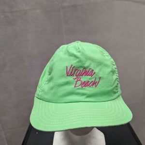 Vintage Virginia Beach Snapback Hat Green