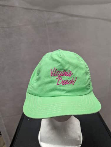 Vintage Virginia Beach Snapback Hat Green