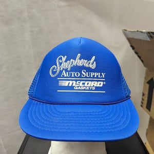 Vintage Shepherds Auto Supply Mesh Trucker Snapback Hat Nissin