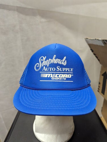 Vintage Shepherds Auto Supply Mesh Trucker Snapback Hat Nissin