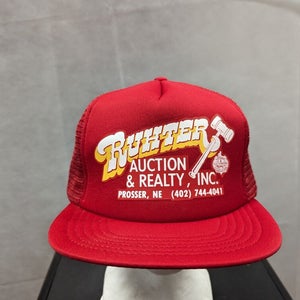 Vintage Ruhter Auction & Realty Inc Mesh Snapback Hat