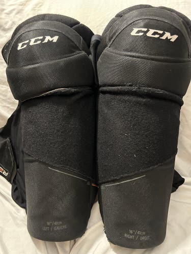 Used 16” CCM Referee Shin Pads