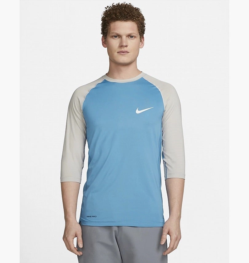 Nike, Shirts, Nike Mens Drifit 34 Sleeve Baseball Shirt Redgrey Bsbl