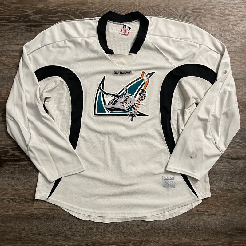 CCM Quicklite San Jose Barracuda Premier Third Gray Jersey