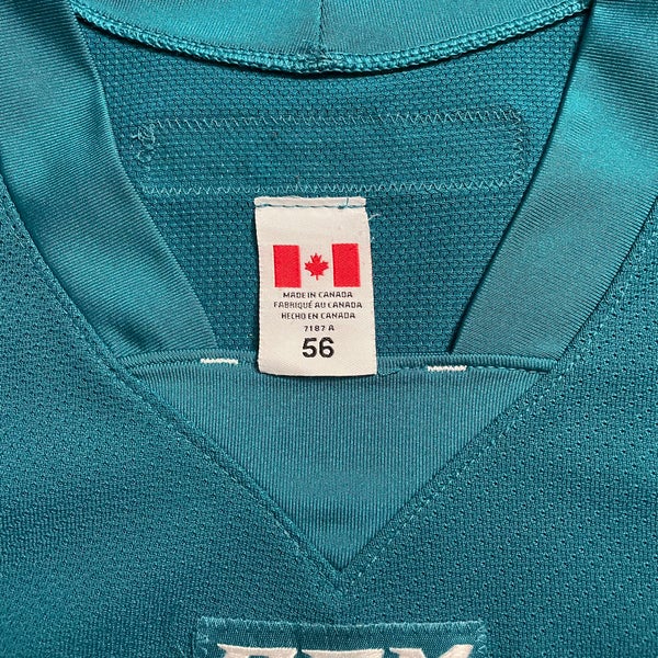 Pro Stock San Jose Sharks Reebok 3.0 Practice Jersey Sz 56