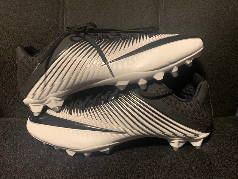 Nike Vapor Speed 2 TD Low Football Cleats White Black 833380 