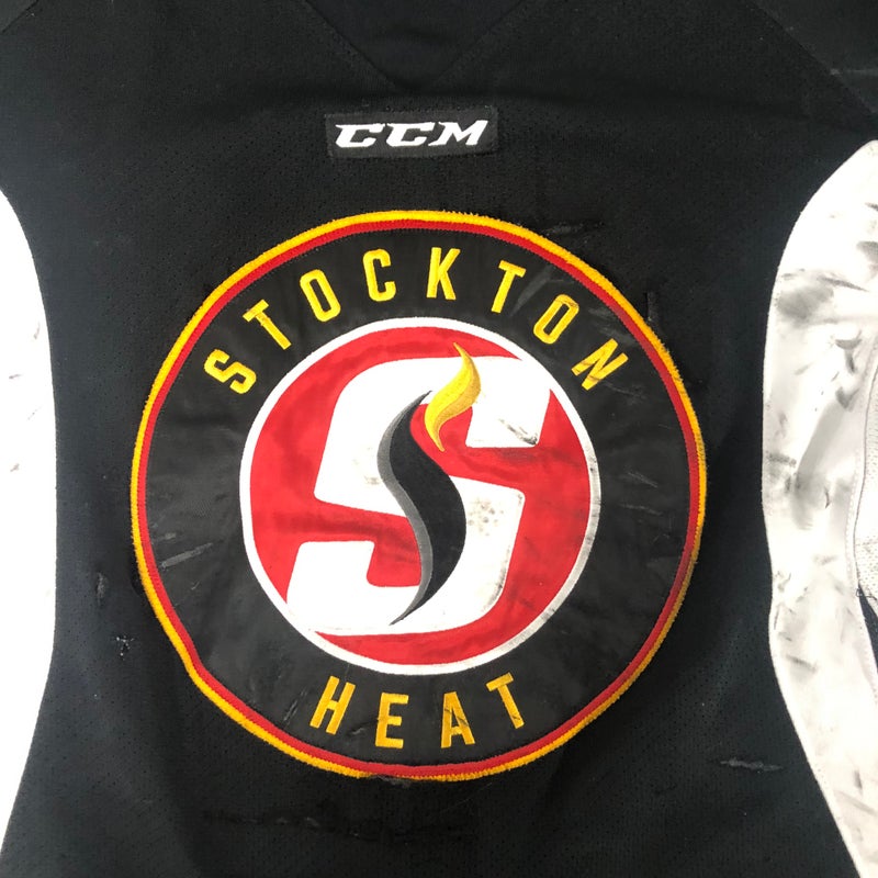 Goalie Cut Stockton Heat CCM black practice jersey