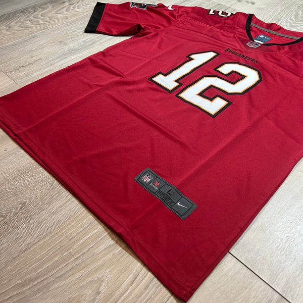 Men's Nike Tom Brady Orange Tampa Bay Buccaneers Throwback Game Jersey Size: Medium