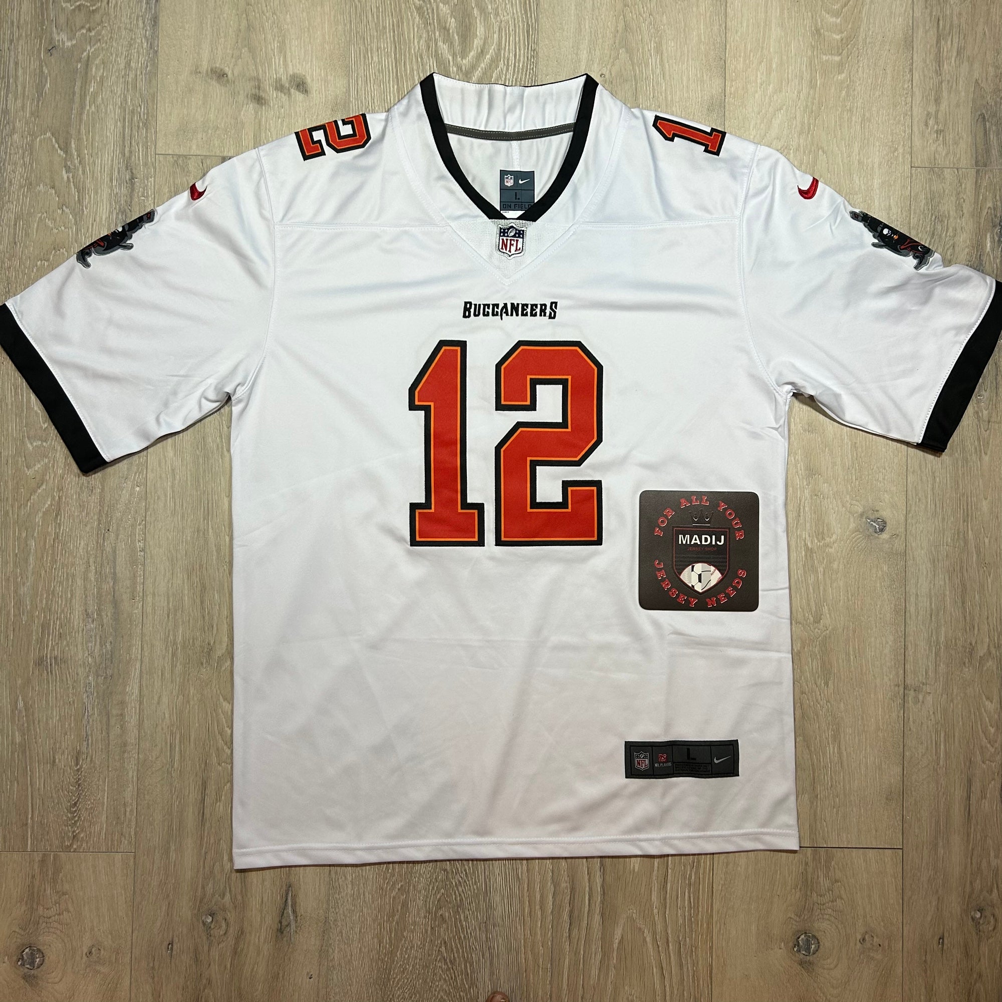 Nike Men's Tampa Bay Buccaneers Tom Brady #12 White Game Jersey