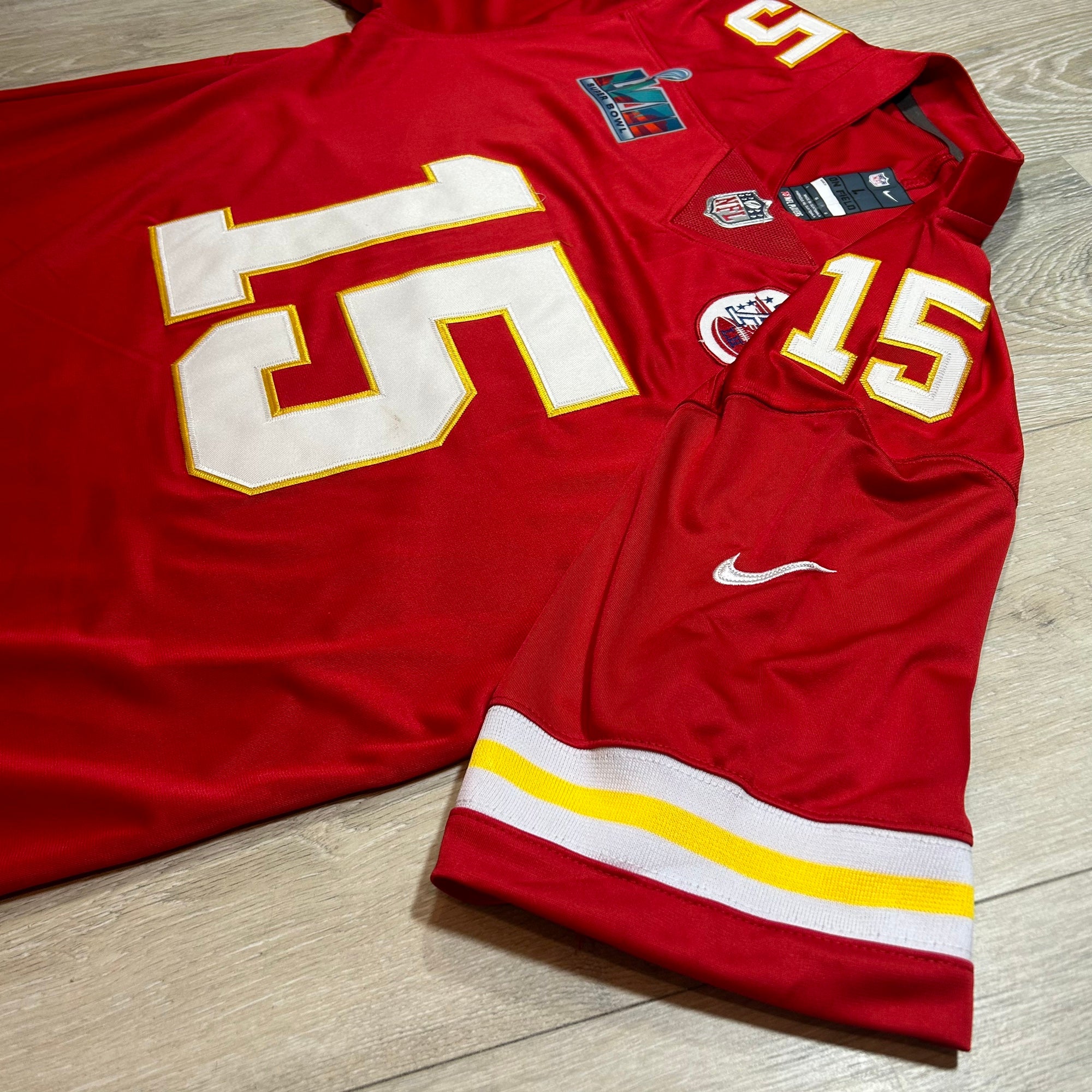 Jersey Ninja - Kansas City Chiefs Red Patrick Mahomes Crossover Hockey  Jersey