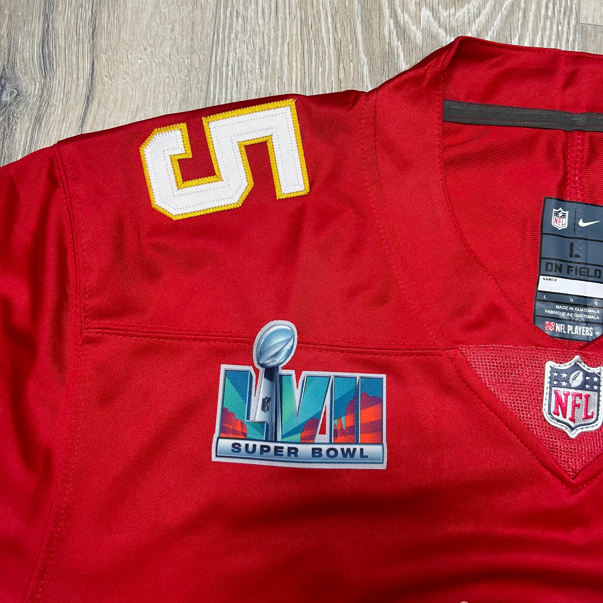 Patrick Mahomes Kansas City Chiefs Large Nike Jersey Super Bowl 54