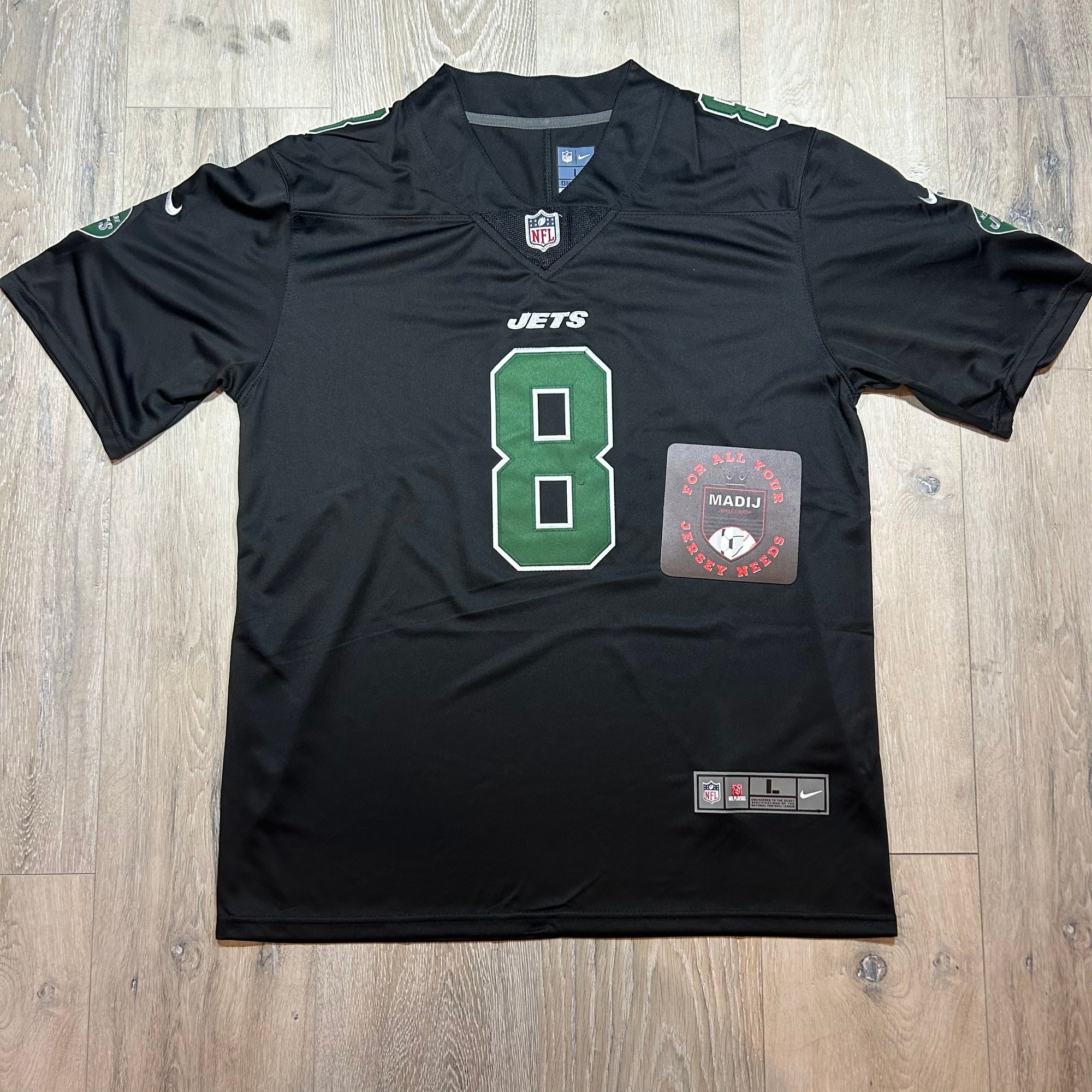 Aaron Rodgers New York Jets Black Jersey New W/Tags Size XL