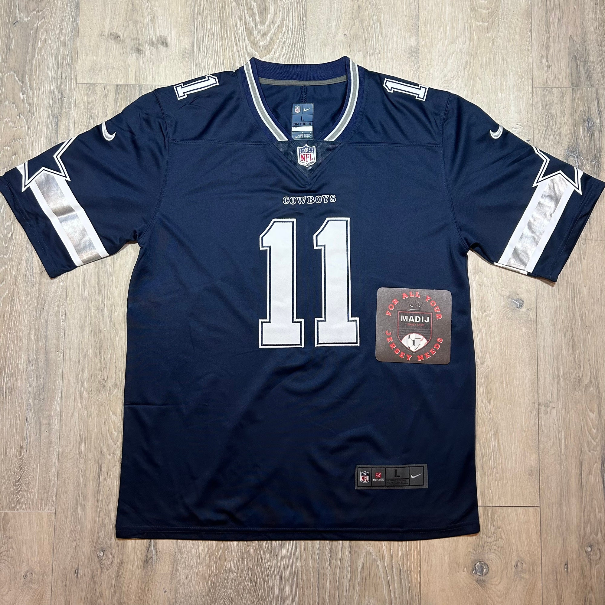 Men's Rush micah parsons Cowboys Navy Jersey size L | SidelineSwap