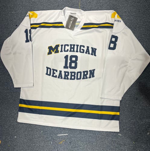 New White University of Michigan-Dearborn Harrow Game Jerseys AXL or A2XL