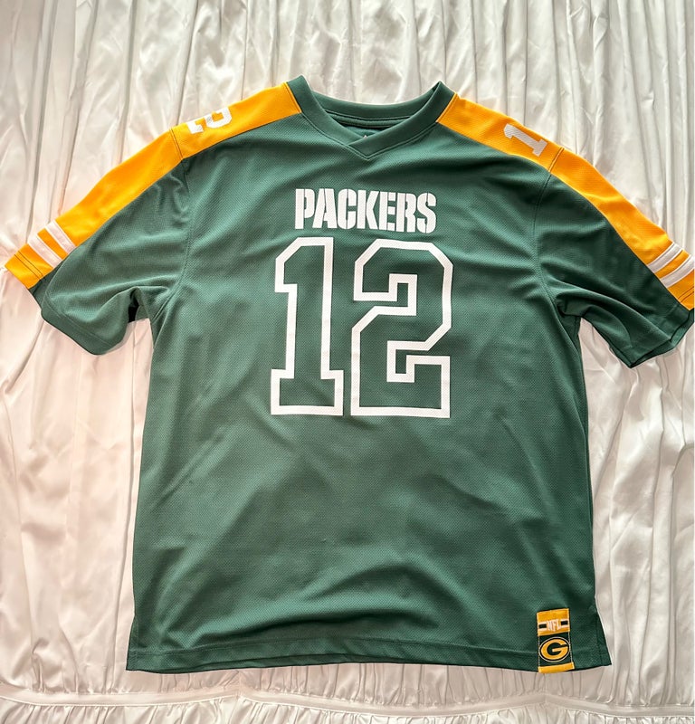 Men’s Majestic NFL Packers jersey #12 Rodgers, Green mesh XL