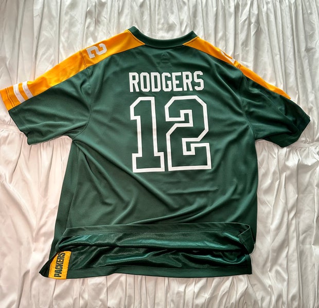 Men's Majestic NFL Packers jersey #12 Rodgers, Green mesh XL