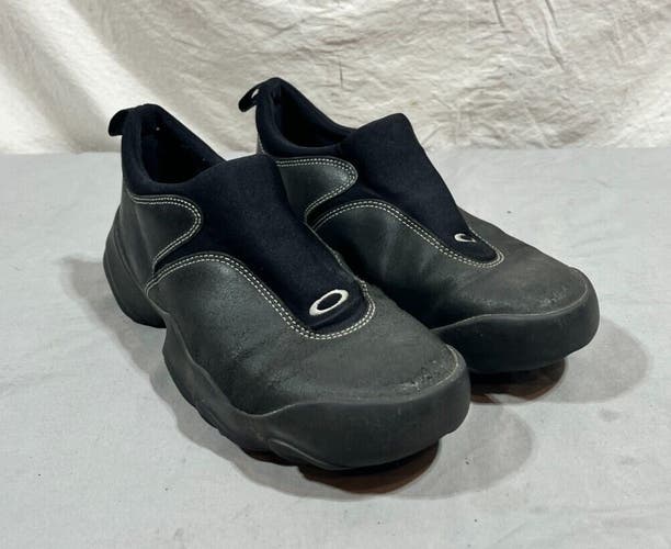 Oakley Factory Team Flesh Black Leather Slip-On Shoes US Men's 10.5 EU 44.5