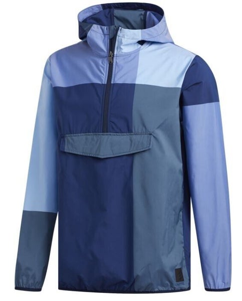 Adidas Men's Adicross 1/2-Zip Golf Anorak, XL, Lucid Blue