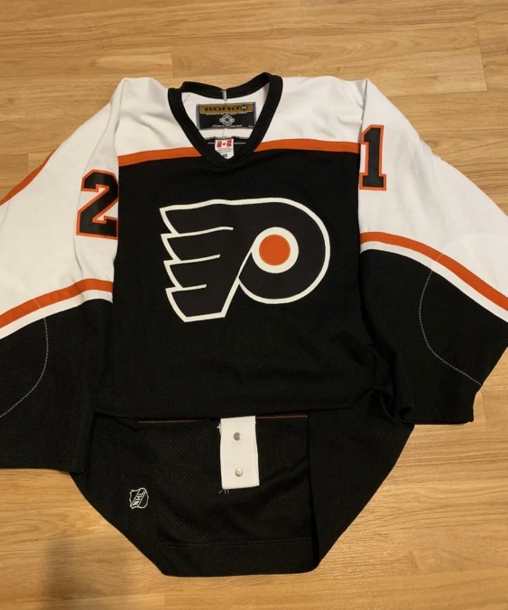 Koho Philadelphia Flyers Peter Forsberg Authentic NHL Hockey Jersey 48 Black