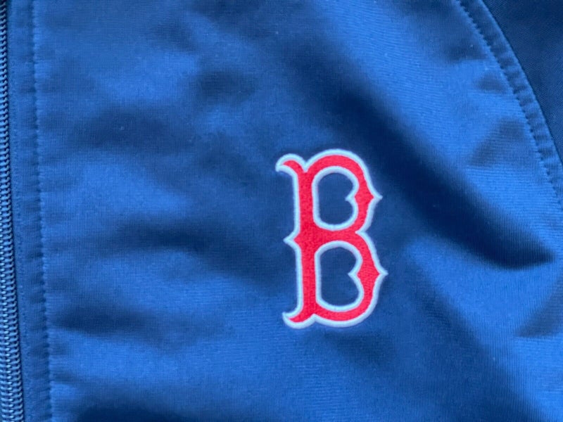 New Nike Boston Red Sox Shirt Adult Medium Blue Red Long Sleeve Baseball  MLB Men