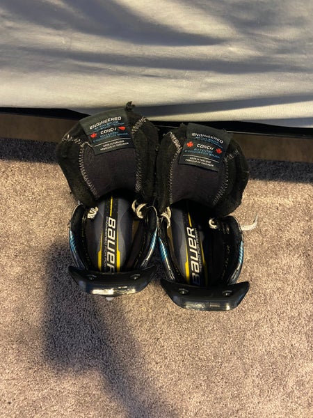 Custom BLUE Bauer Size 6.5 Supreme Mach Hockey Skates | SidelineSwap ...