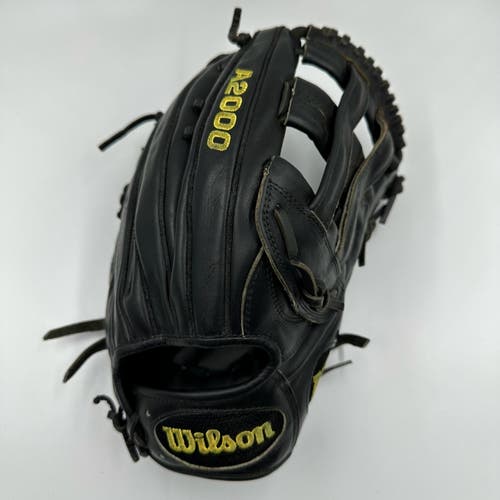Rare All Black Colorway Vintage Wilson A2000 1799 Baseball Glove 12.75” Outfield RHT FSOT