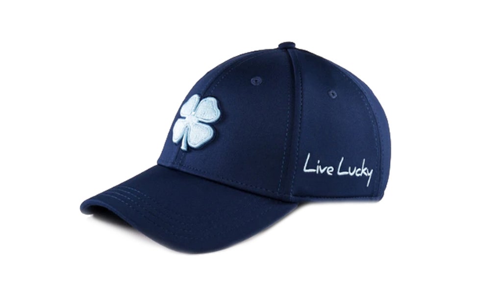 NEW Black Clover Live Lucky Premium Clover #6 Navy Fitted L/XL Golf Hat/Cap
