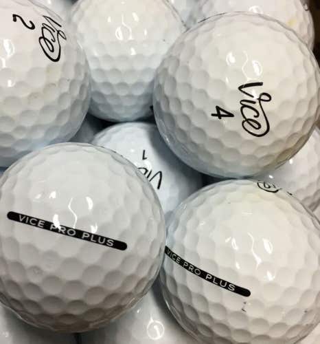 100 Vice Pro Plus Near Mint AAAA Used Golf Balls .