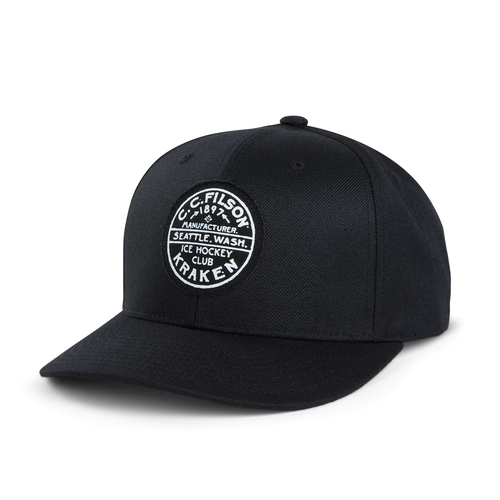 Seattle Kraken Filson Heritage Ball Cap Black New Men's One Size Fits All Hat