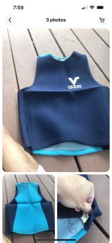 Large Youth Victory XL Wetsuit Vest Surfing Scuba Diving Swim Used