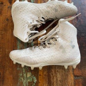 Under Armour White Women's Molded Cleats High Top ClutchFit