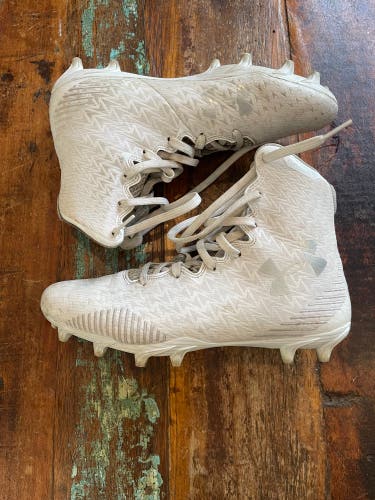 Under Armour White Women's Molded Cleats High Top ClutchFit
