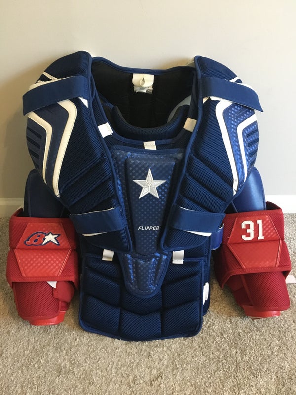 Captain America Custom XL Brian's Optik Goalie Chest Protector