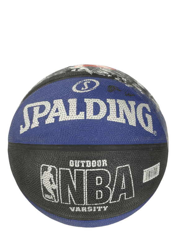 Spalding Varsity Outdoor Basketball, Black/Blue / 29.5