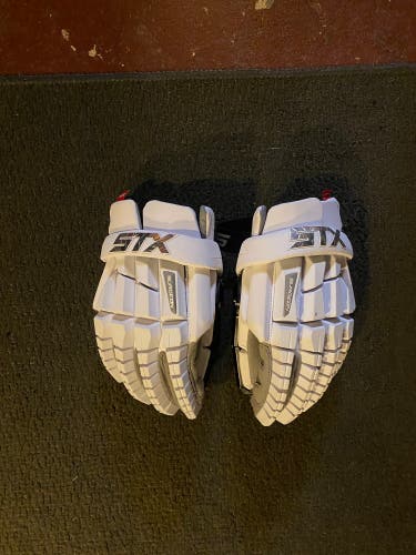 Used STX Large Rzr2 Lacrosse Gloves Goalie