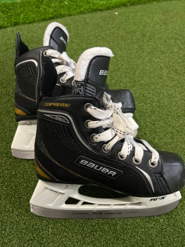 VG Condition! Used Bauer Supreme One20 Youth Size 12 Ice Hockey Skates