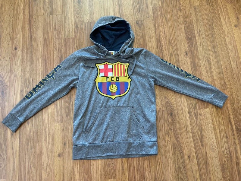 FC Barcelona FCB LA LIGA UEFA SOCCER SUPER AWESOME Size Small Pullover Hoodie!