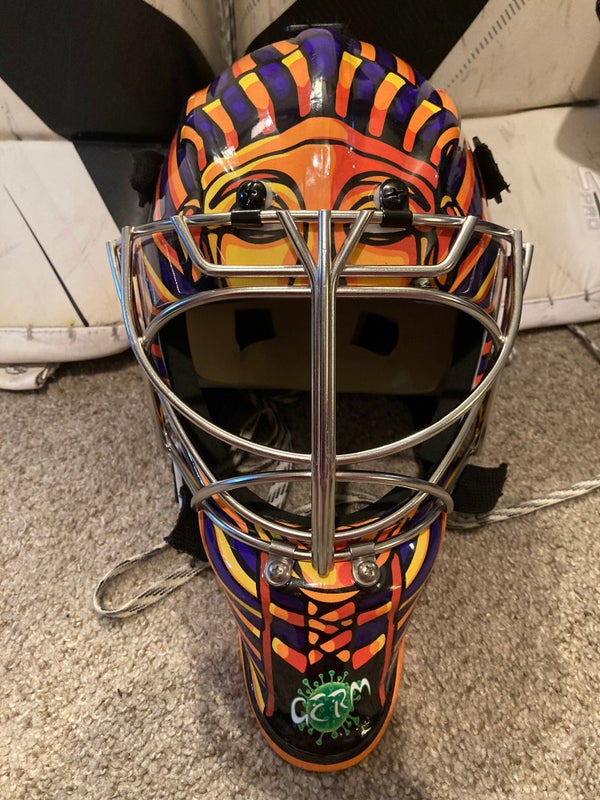 VINTAGE GAME WORN GOALIE HOCKEY MASK SidelineSwap