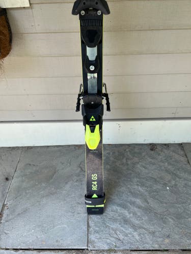 Used 2023 Fischer 183 cm Racing RC4 World Cup GS Skis With Bindings